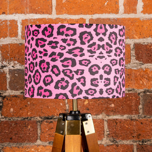 Pink Animal Print Velvet Lampshade - Kitsch Republic