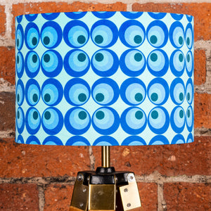 Blue Retro Vintage Style Lampshade - Kitsch Republic