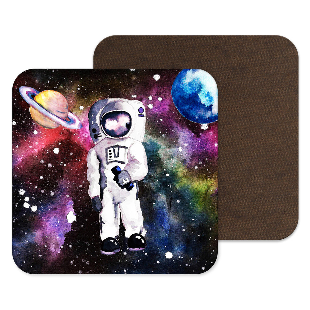 
            
                Load image into Gallery viewer, Spaceman Stars Astronaut Coaster, gift , drinks mat, out of space
            
        