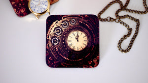 Steampunk Watch Clock Coaster - Steampunk Collection - Kitsch Republic