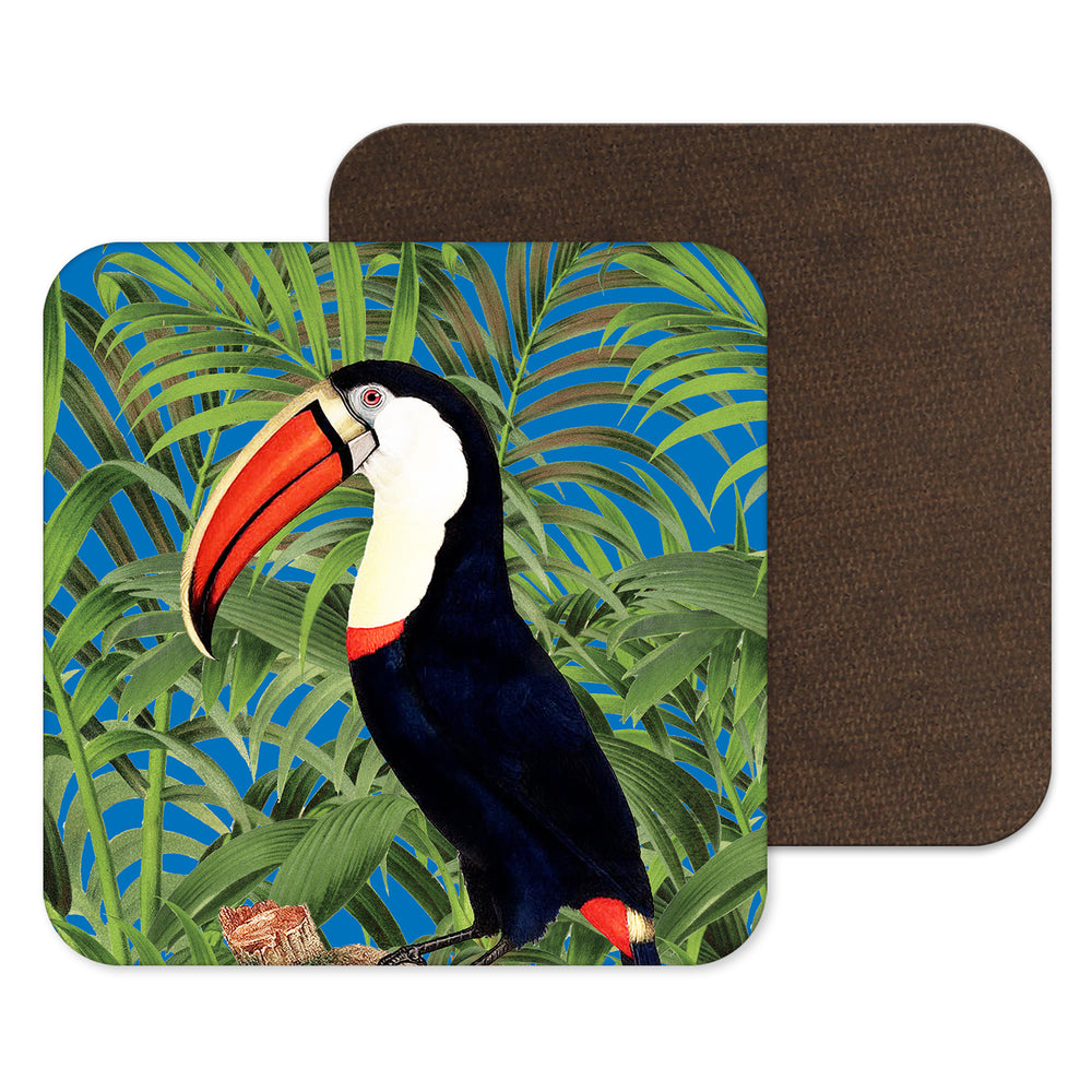 Tropical Toucan Coaster - Drinks Mat - Vintage Gift