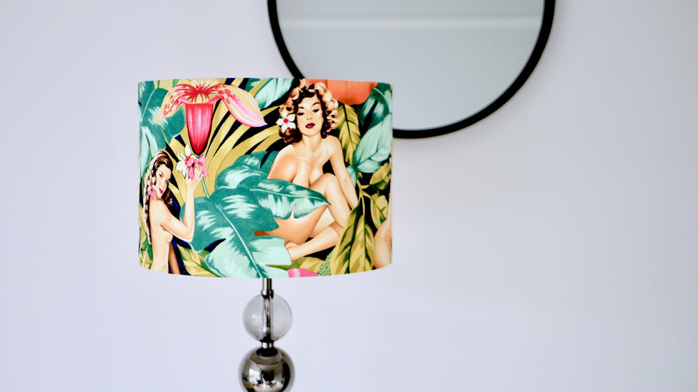 Tropical Pin Up Lampshade - Kitsch Republic