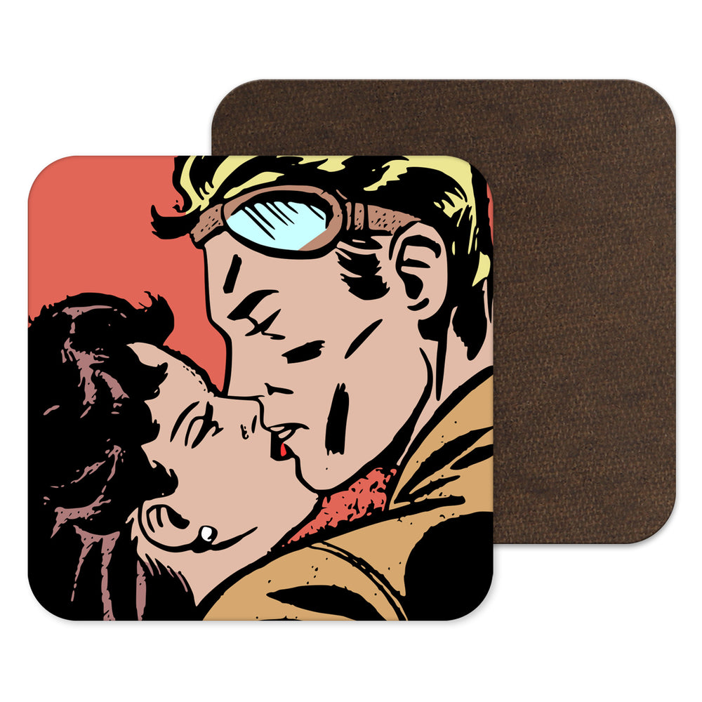 Retro gift, pinup coaster, 50s style